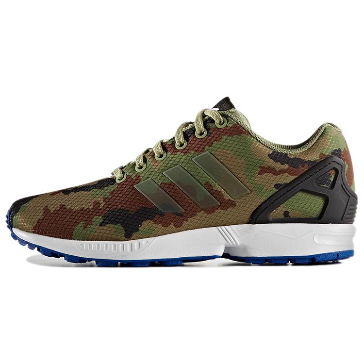 Adidas Originals ZX Flu Slip Resistant, Abrasion Resistant, Lightweight Low top Sports Casual Shoes Unisex Umber Green S32272