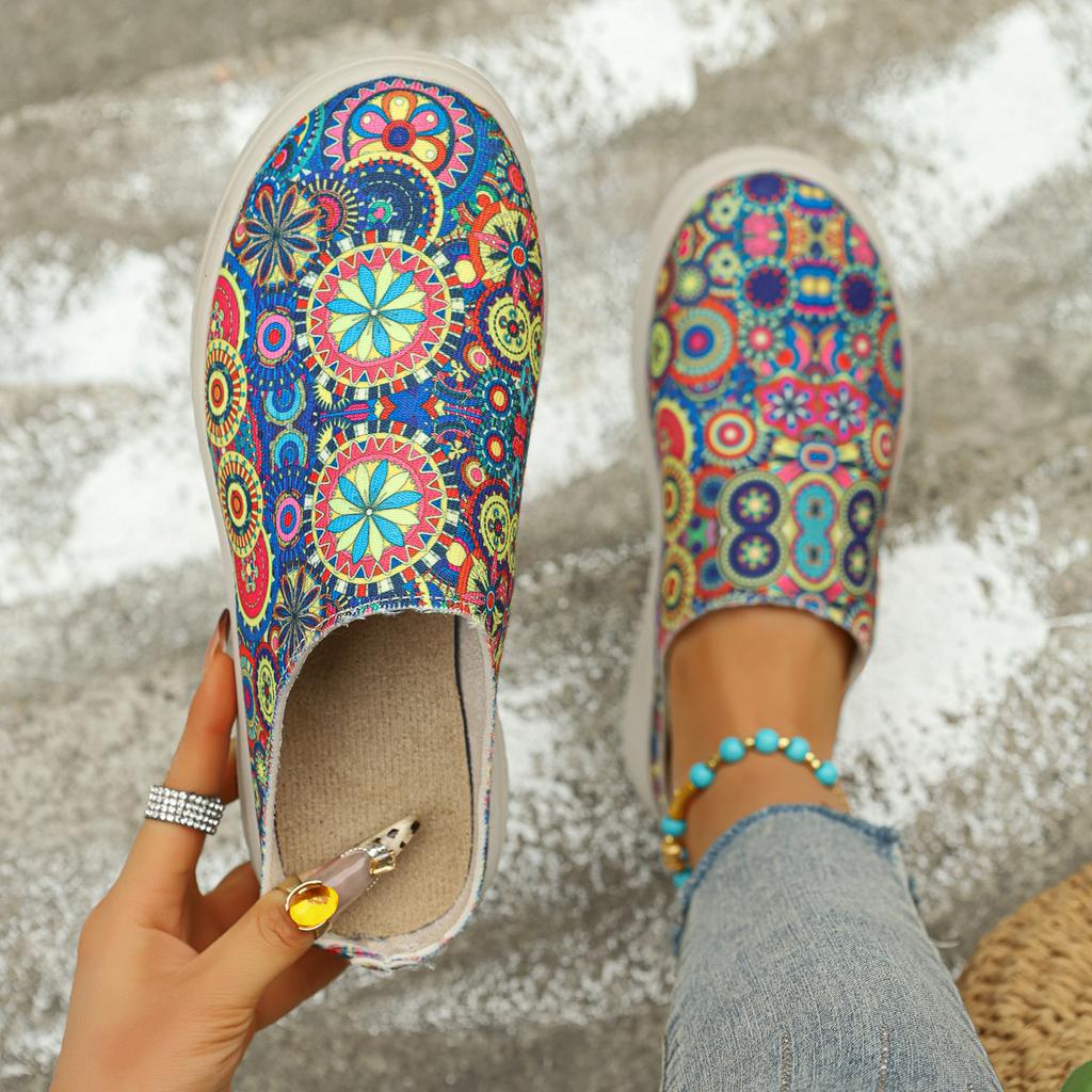 Dámské pantofle Bohemia Luxusní designérské dámské mule boty Neformální nazouváky Dámská móda Měkké pantofle Lehká Baotou sandály