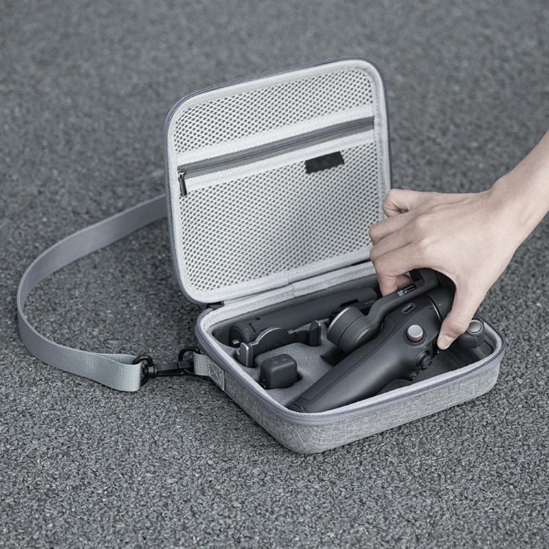 Storage Bag Portable Travel Carrying Case Anti-collision Protective Hand Bag for OM 7/OM 7P Handheld Stabiliser Gray