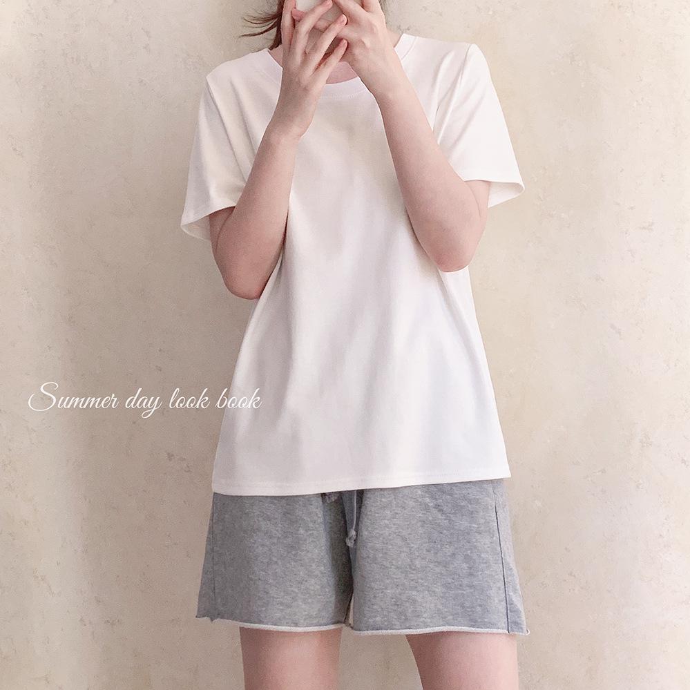

Women s Versatile White Basic Loose Fit Short Sleeve Tee XL