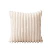 Solid Color Ins Style Imitation Rabbit Fur Pillow Plush Striped Three-dimensional Cushion Indoor Home Versatile Comfortable Sofa Cushion