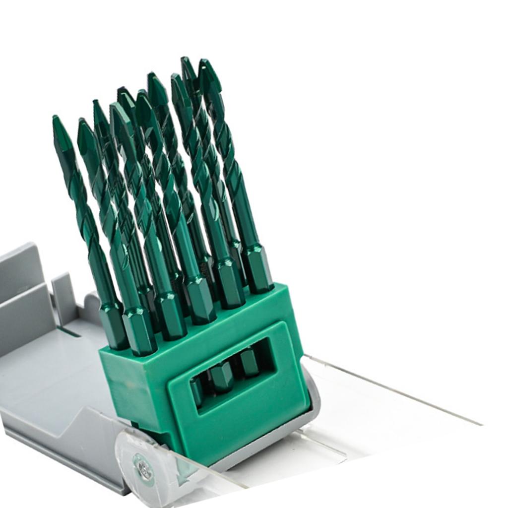 High Strength Oblique Head Eccentric Drill Bit Concrete Drill Bit Set 6/8/10/12mm for Glass Tile Ceramic