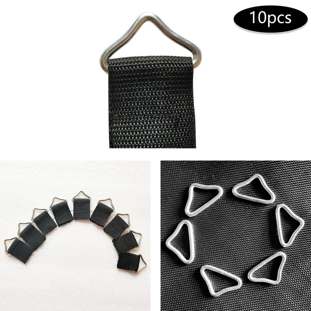 Triangle Buckle Accessories Spring Buckles Connectors High Strength Steel Ring for Kids