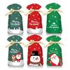 50pcs Christmas Presents Bags Candy Bag Christmas Decorations New Year Presents