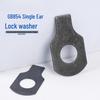 Black Carbon Steel GB854 Locking Ear Retaining Washer, M3-M48