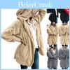 Gemütlicher Damen Winter Flauschiger Mantel Fleece Pelzjacke Teddybär Kapuzenpullover Weiches Material