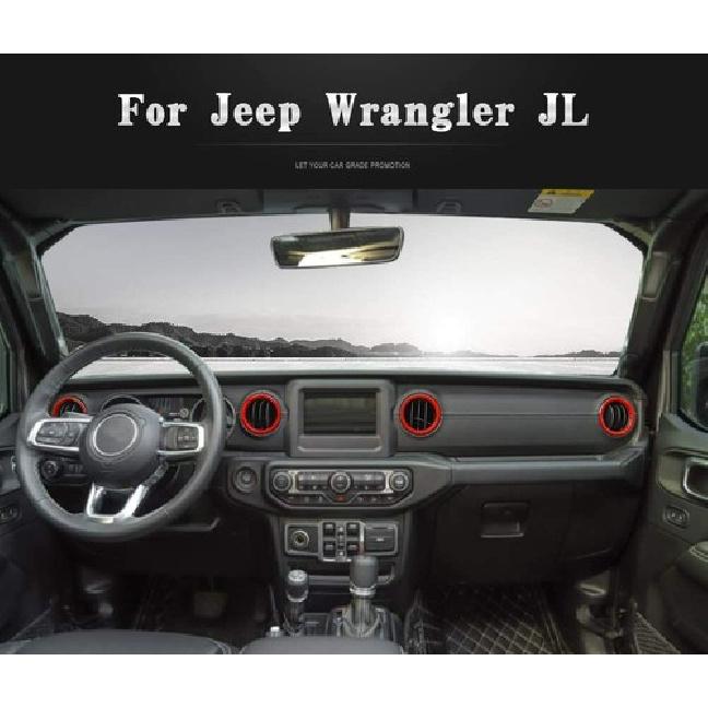 Dashboard Air Conditioner Vent Cover Interior Trim Kit for Jeep Wrangler JL/JT