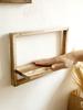 Rustic Wood Floating Shelves for Wall Decorative Wall Mounted Storage Display Shelf Plants Small Items Wooden Hanging Shelves
