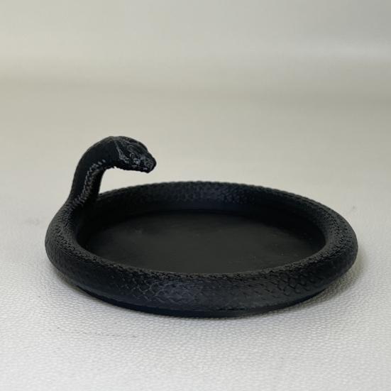 3D Printed Snake Tray Desktop Decorative Trinket Dish Multifunctional Jewelry Display Tray for Bracelet Earring Necklace