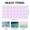 Name Custom Cartoon Beach Towel Cute Unicorn Soft Microfiber Travel Camp Towel  Absorbent Quick-Drying Bath Towel Gift For Girl