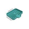 Silicone Soap Dish Holder Sink Draining Rack Soap Box Holder Rack Tray Drainable Non-slip Bathroom Accessories Drain Rack