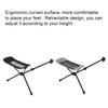 Folding Camping Chair Footrest Portable Retractable Moon Chair Footstool Leg Rest with Storage Bag for Outdoor Camping