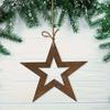 Star Holiday Metal Decor Ornament