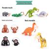 Compatible LEGO Large Building Blocks & Animal Accessories: Dinosaur, Crocodile, Tiger, Giraffe, Chicken, Dog, Cat.
