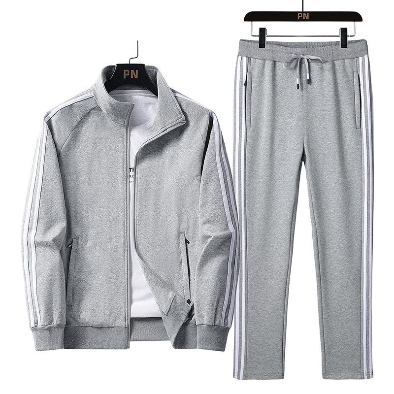 Spring Autumn Mens Sportswear Hoodies+Sweatpant Tracksuit Jacket+Pants 2 Pcs Sets Man Outdoor Joggers Running Sports Suits