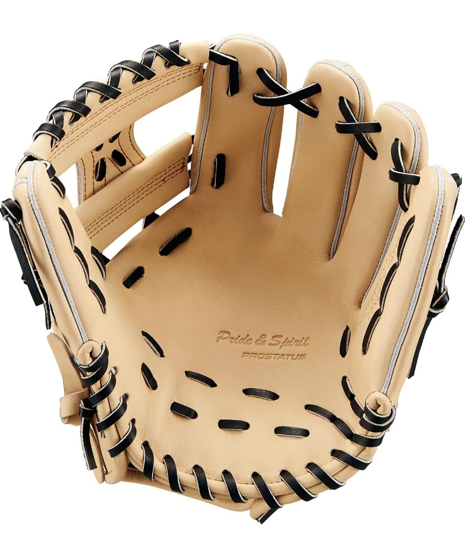 

ZETT Pro Status Soft Baseball Glove for Second and B Size 1 Shortstop, Brown/Oak (3736), (BRGB30254G)