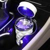 Newcomer Exclusive Car Ashtray with Lid and Luminous Light, Hanging Air Vent Design.