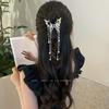 Elegant Hollow Butterfly Tassel Hairpin Female Head Super Fairy Half Tie Hair Clip Hairpin Shark Clip Headgear Clip