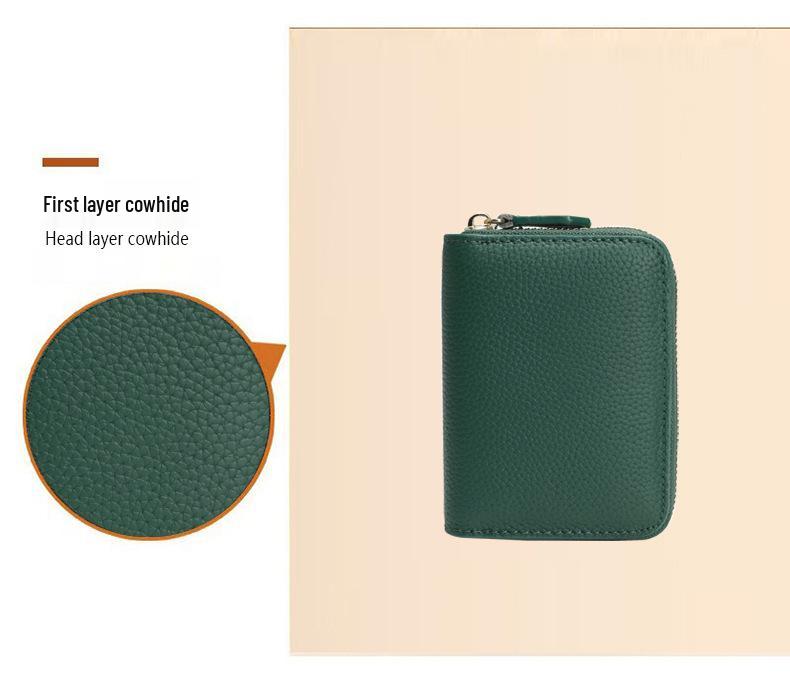 Japanese Cowhide Wallet for Men and Women – Compact Design, Large-Capacity Coin Purse