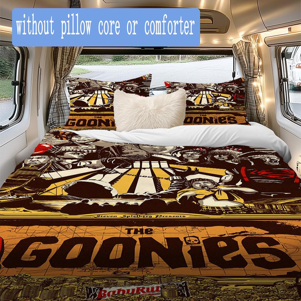 The Goonies Pattern Bedding,Quilt Set Quilt Cover Pillowcase Home Birthday Gift (1*duvet cover+2*pillowcase,without core)DSJT0925286