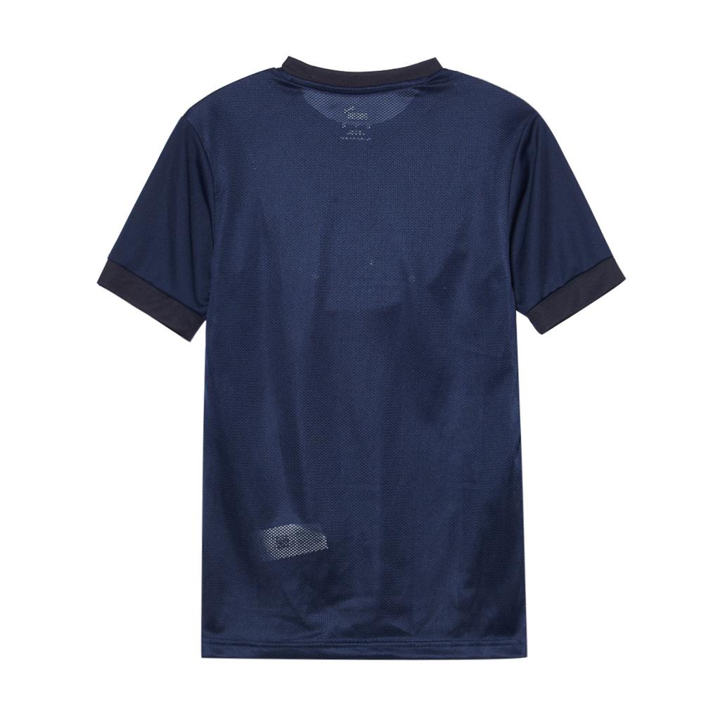 PUMA Solid Color Simple Versatile Moisture Wicking Crew Neck Short Sleeve T-Shirt Men Tops Navy-Blue 704171-06