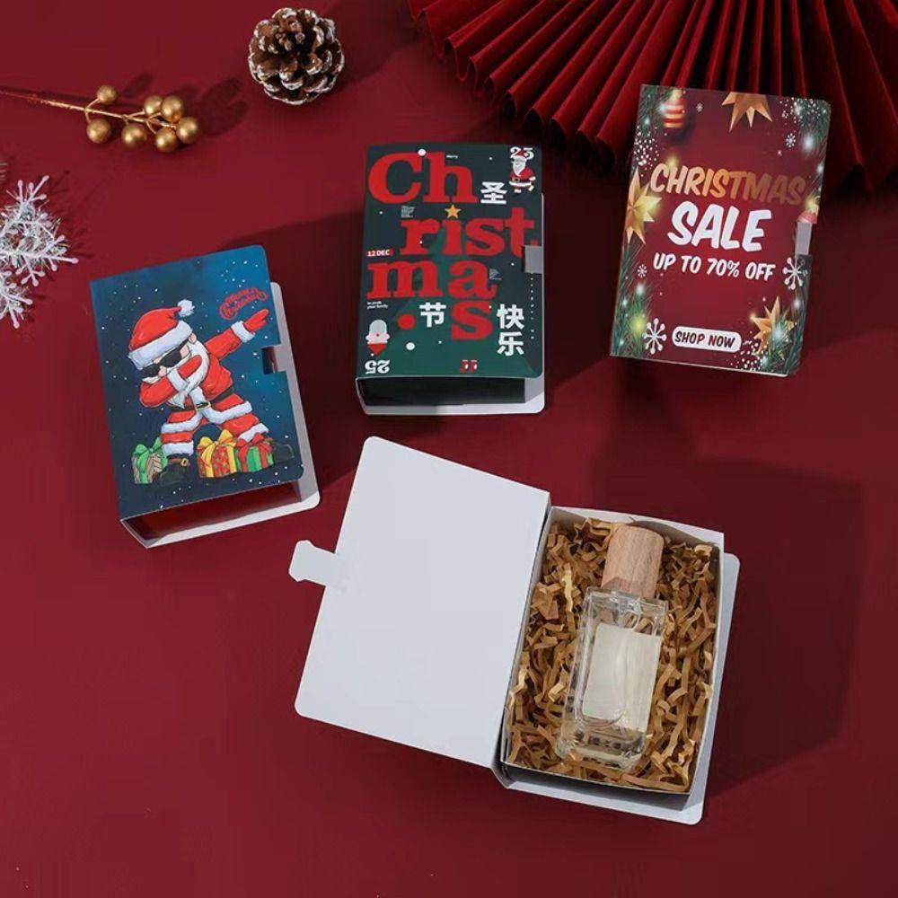 

5Pcs Novelty Christmas Gifts Packaging Clamshell-type Cookie Christmas Candy Gift Bag Festival Supplies Santa Claus other