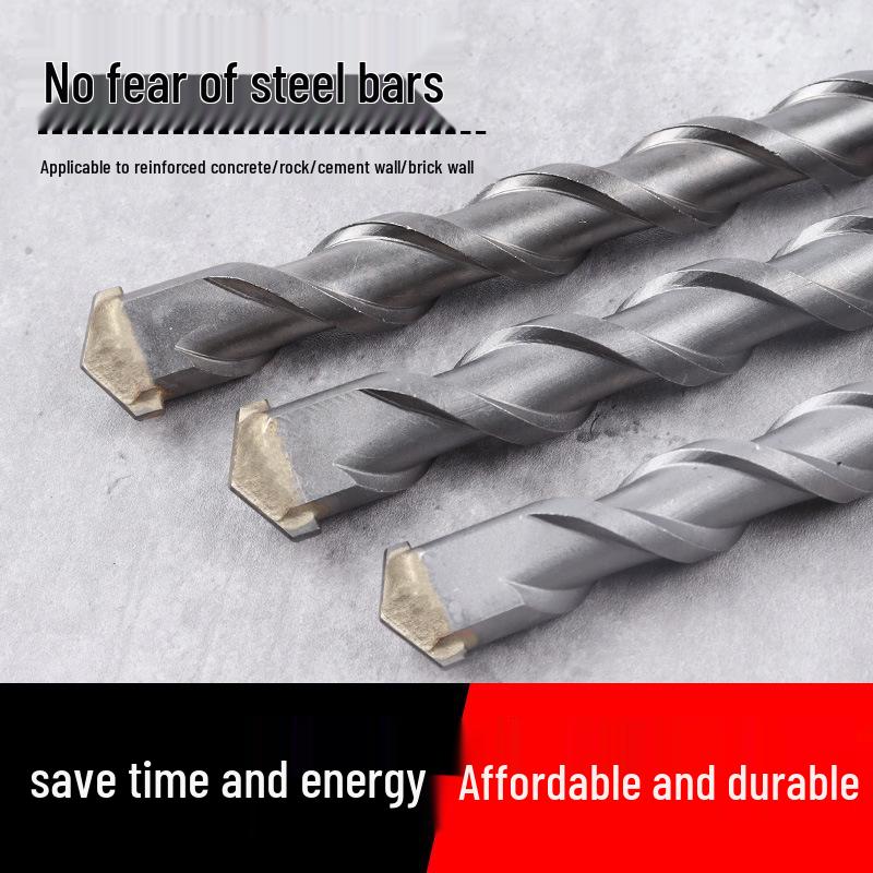 Wiertło udarowe ze stali wolframowej do betonu z chwytem kwadratowym i okrągłym