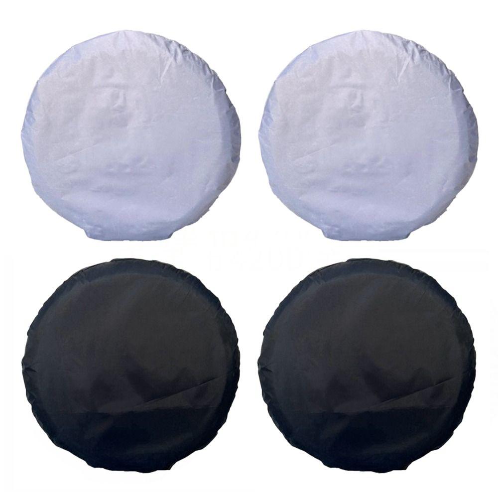 

4PCS Oxford Cloth Auto Wheel Tire Storage Bags Wheel Dust-proof Protector Bags Trailers S (18-20) inches чорний