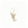 Elegant Feather Pin Brooch: High-End Versatile Corsage for Women