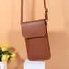 Damen Touchscreen PU-Leder Crossbody Handytasche - Klein, Einfach, Vertikaler Stil für den Sommer