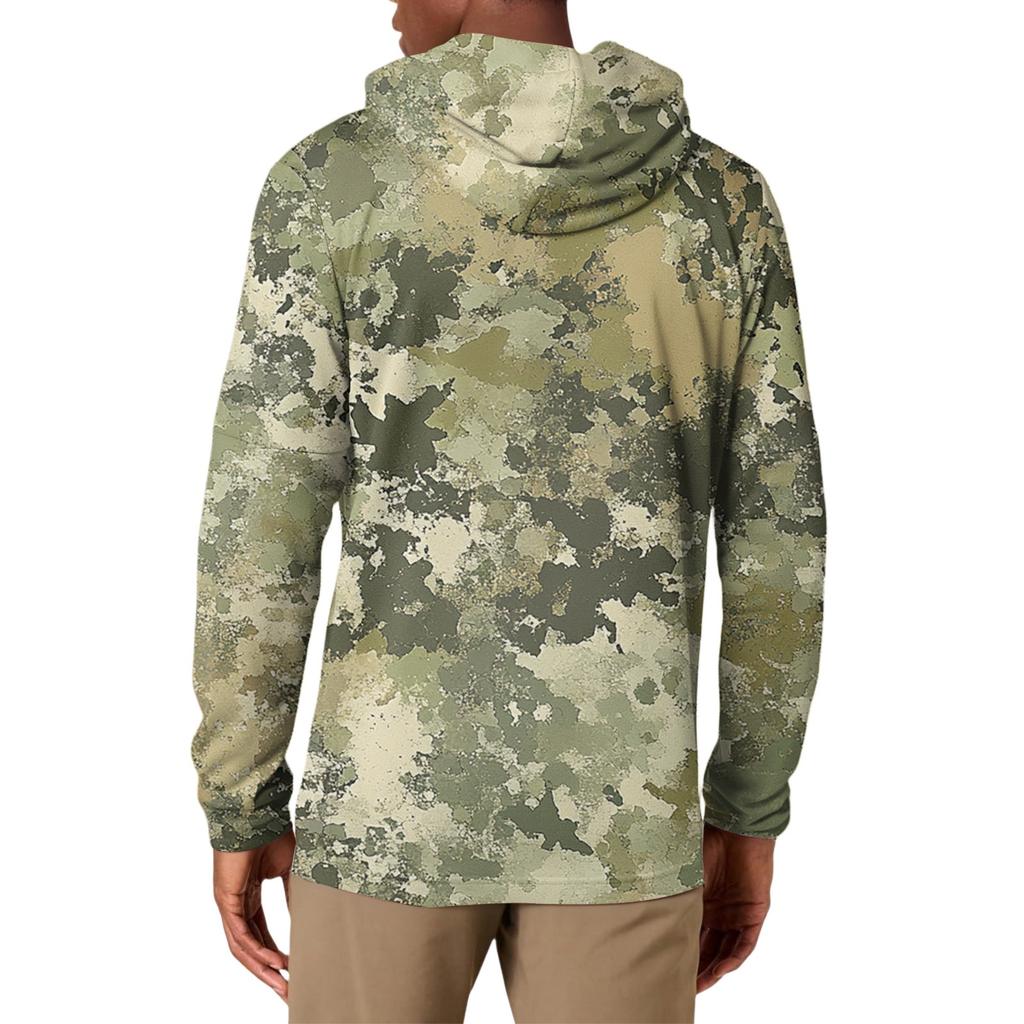 Men's Loose-fitting Casual Camouflage Print Hooded Sweatshirt