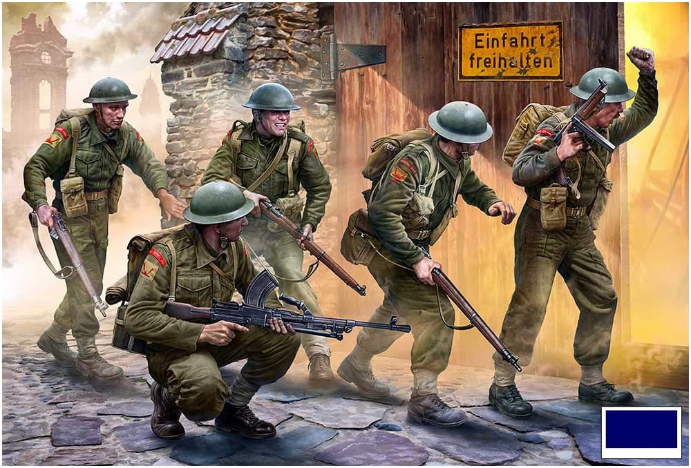 Master Box 1/35 Scale British Infantry (5 Figures) Western Front 1944-45 Plastic Model Kit MB35085