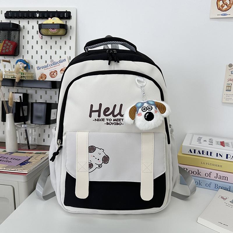 New high-value college style fresh and sweet backpack junior high school students lightweight large-capacity backpack