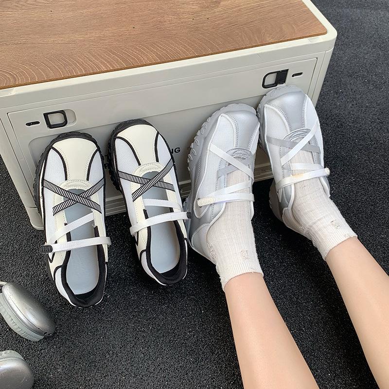 Dexun shoes board shoes women's Velcro 100 new models with casual 2025 spring ins Korean version breathable sports Forrest Gump shoes