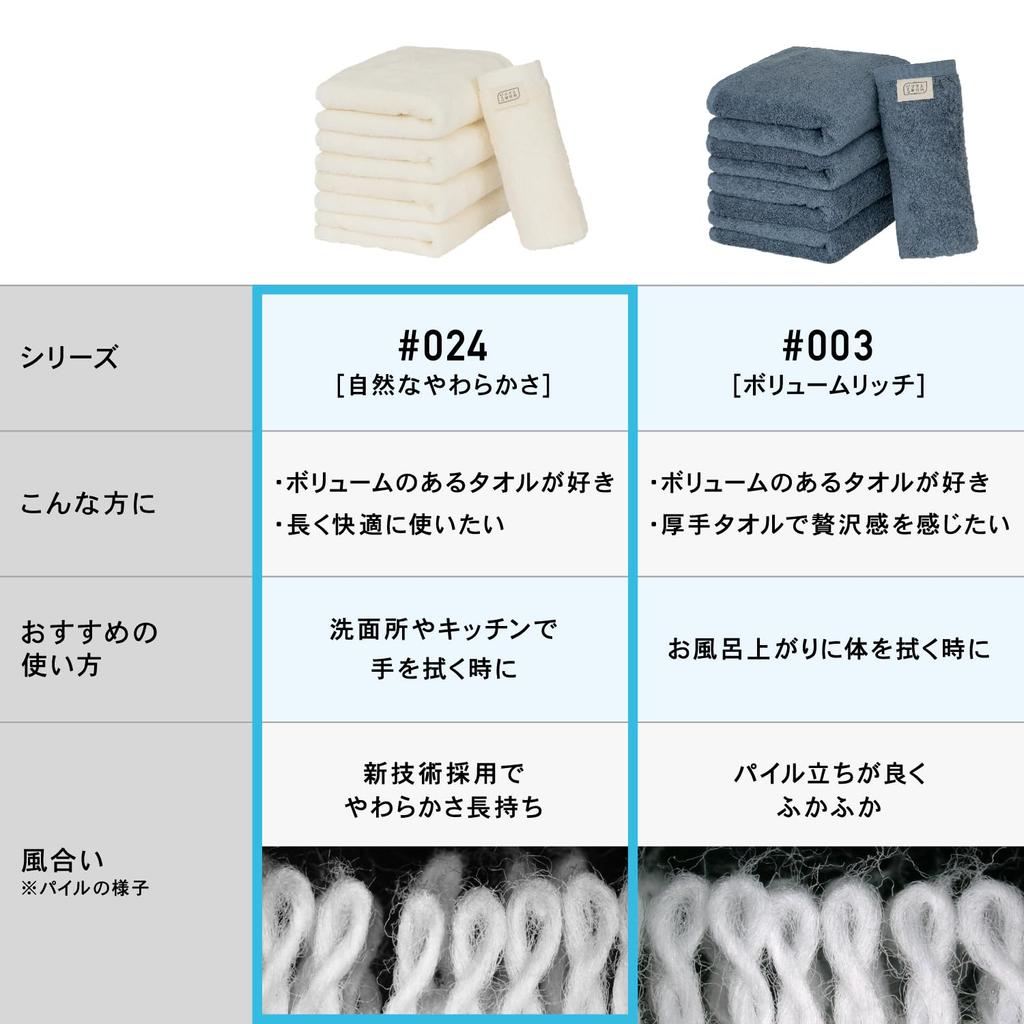 Towel Institute Bath Towel Ash Gray Set of 4 Cotton Durable Japan Technology [Natural Softness] #024 100%