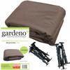 Brown Agrotextile 1.6x10m + 20 Anchors