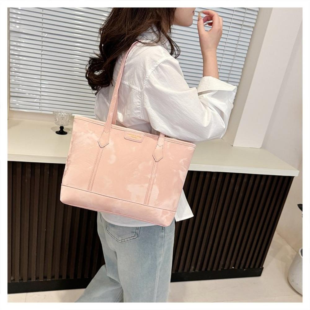 Women's Fashion Tote Bag, Large Capacity Commuter Shoulder Bag, Versatile PU Leather Handbag For School Work Travel Shopping