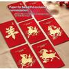 8Pcs Chinese Spring Festival 2027 Goat Year Red Envelopes Money Pockets Wedding Party Favors Hongbao