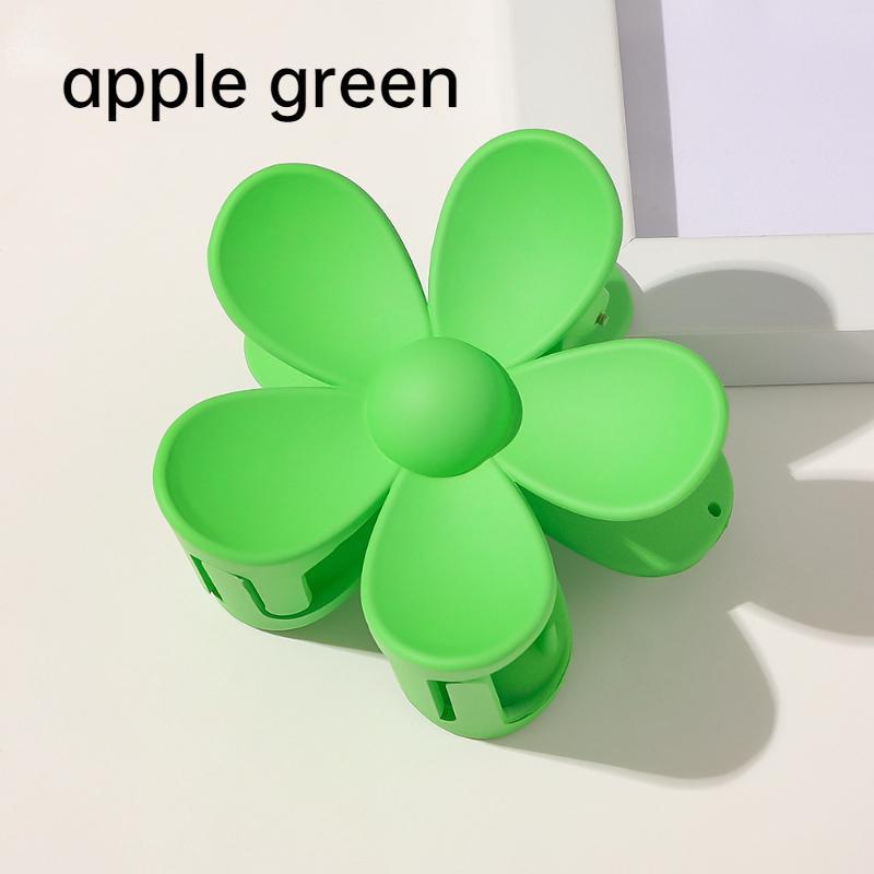 Mode Frauen Kunststoff Haar Krallen Krabben Klammern Charme Einfarbig Blume Form Dame Kleine Haar Clips Kopfschmuck Haar Zubehör