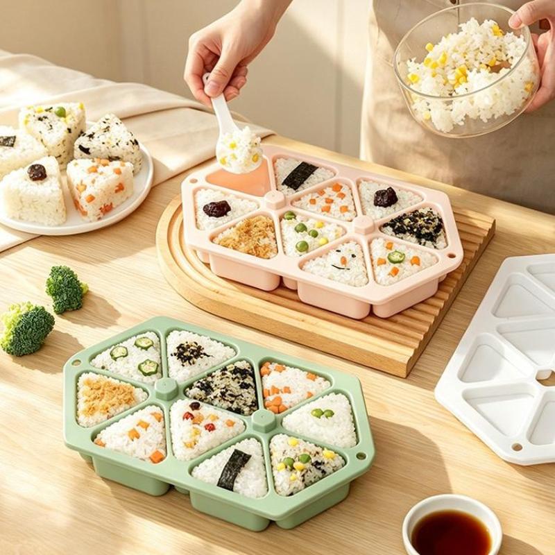 Dreieckige Onigiri-Form Sushi-Herstellungs-Kit Lebensmittelqualität BPA-frei Reiskugel-Former Sushi-Presse Bento-Mittagessenbox-Werkzeug Herstellung von hausgemachtem