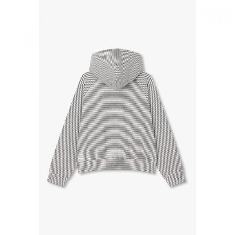 Studio Tomboy Unisex Minimal Stripe Zip Up Hoodie 9176313974