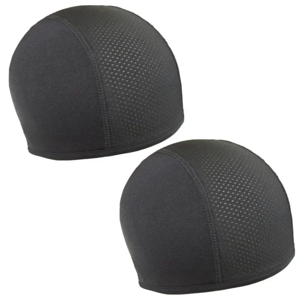 Motorcycle Cycling Cap Quick Dry Breathable Moisture Wicking Under Helmet Beanie Inner Lined Dome Sport Cap Motor Accessories