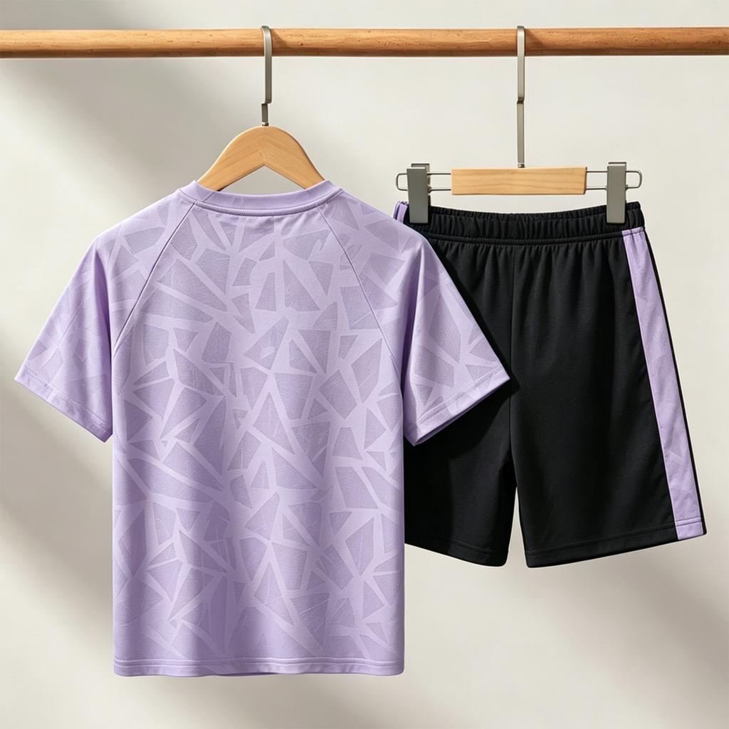 Girls Quick Dry Sportswear Set, Ice Feel Activewear for Sports and Outdoor Play
