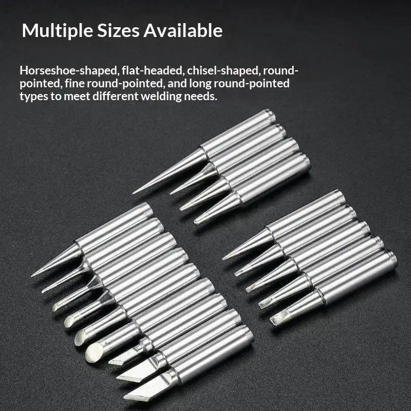 Pure Copper 900M-T Soldering Iron Tips Set 5Pcs/10Pcs for Electric Soldering Versatile DIY Use