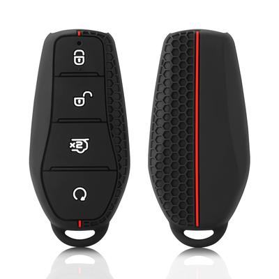 Silicone Car Key Case Cover Skin Protector Rubber Shell Holder for BYD Han Ev Tang Dm/Qin PLUS/Song Pro/MAX/Yuan Dolphin Buckle