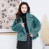 Kaiser Women's Sheep Shearling Lapel Fur Coat