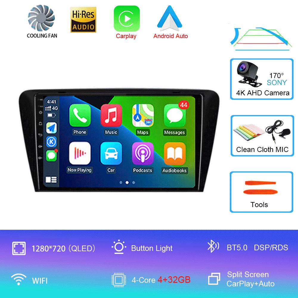

Для Skoda Octavia 3 A7 2013 - 2018 Android 14 Carplay Auto 4G+WIFI GPS-навигация Мультимедиа Видеоплеер Автомобильное Радио Стерео BT