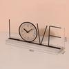 Iron Simple Letter Clock Ornaments Home Entrance Living Room TV Cabinet Desktop Decoration Decoration Decoration