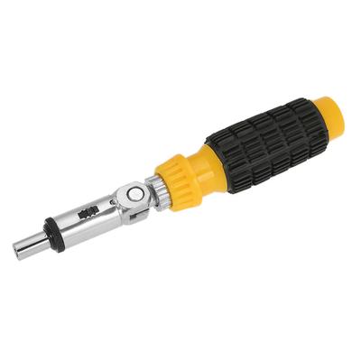 Schnellwechsel-RatscheSchraubendreher 1/4 Zoll Magnetischer RatscheSchraubendreher 5 Positionen Bit-Halter Stabiles RatscheWerkzeug