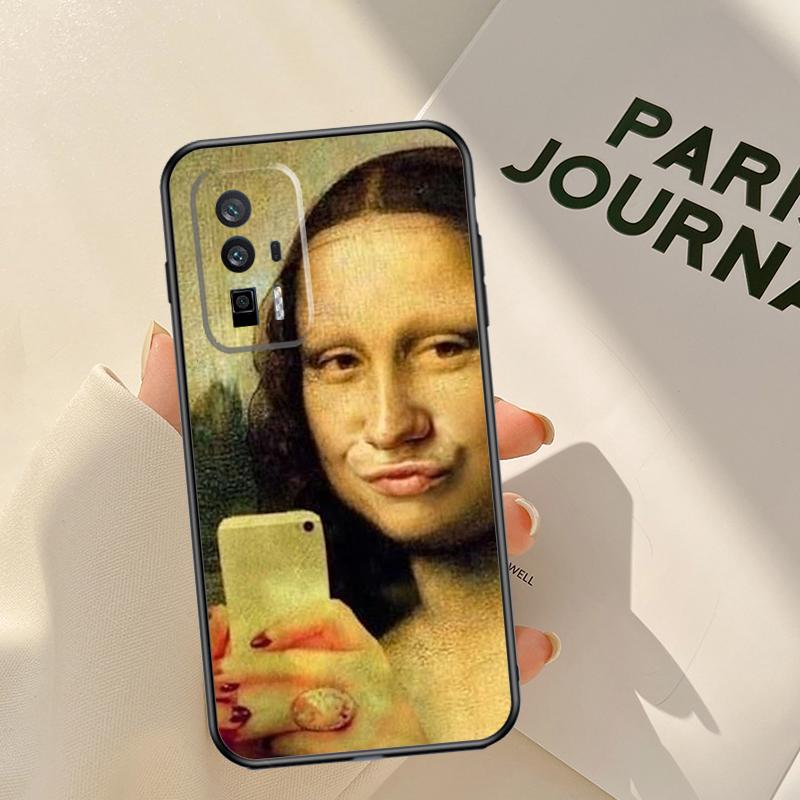 Leonardo da Vinci Mona Lisa Art Case For Xiaomi 14 15 Ultra 13T 14T 15T 17 Pro Max POCO X7 X5 X6 Pro F5 F6 F7 F8 Pro Coque